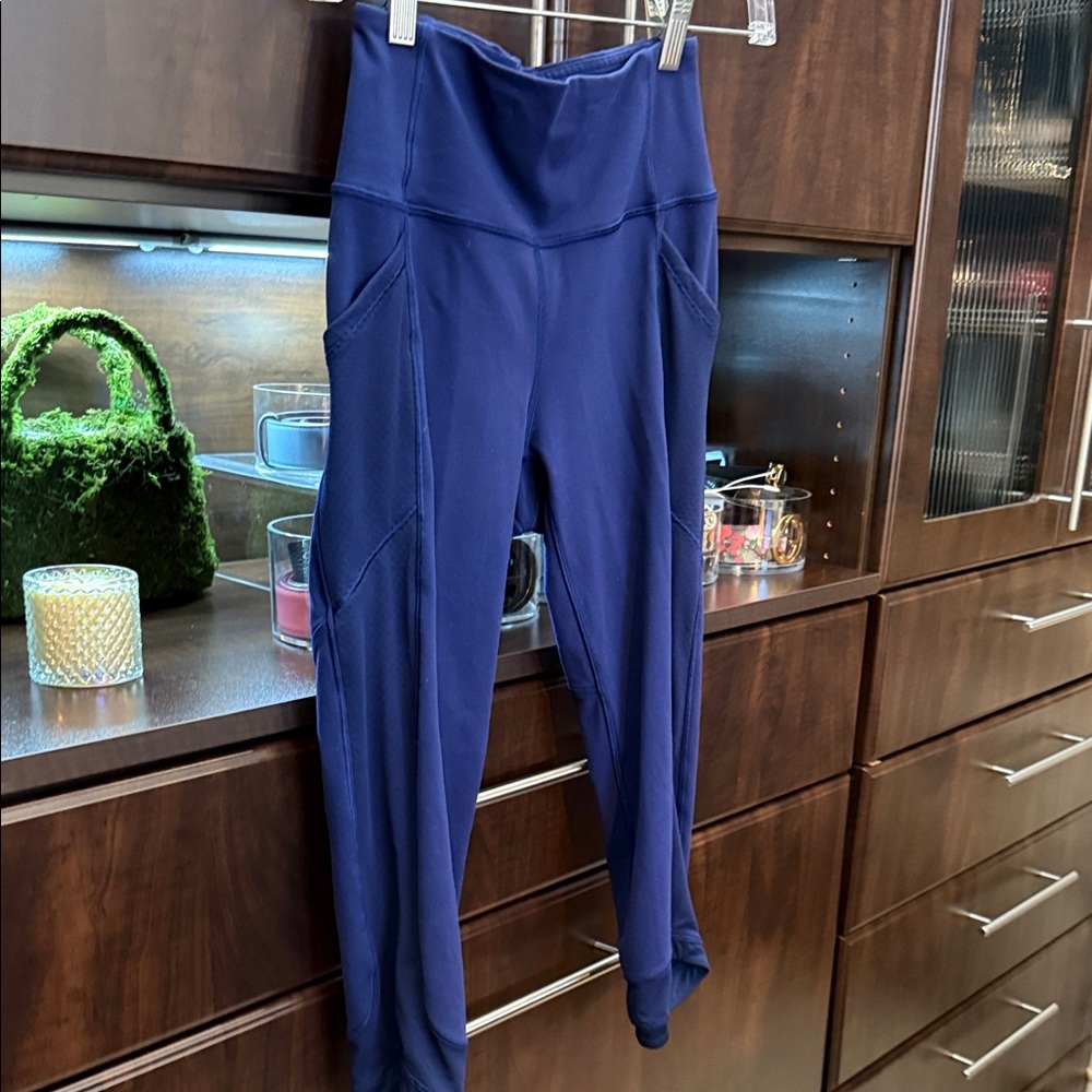 Lululemon Athletica Navy High-Waisted Leggings